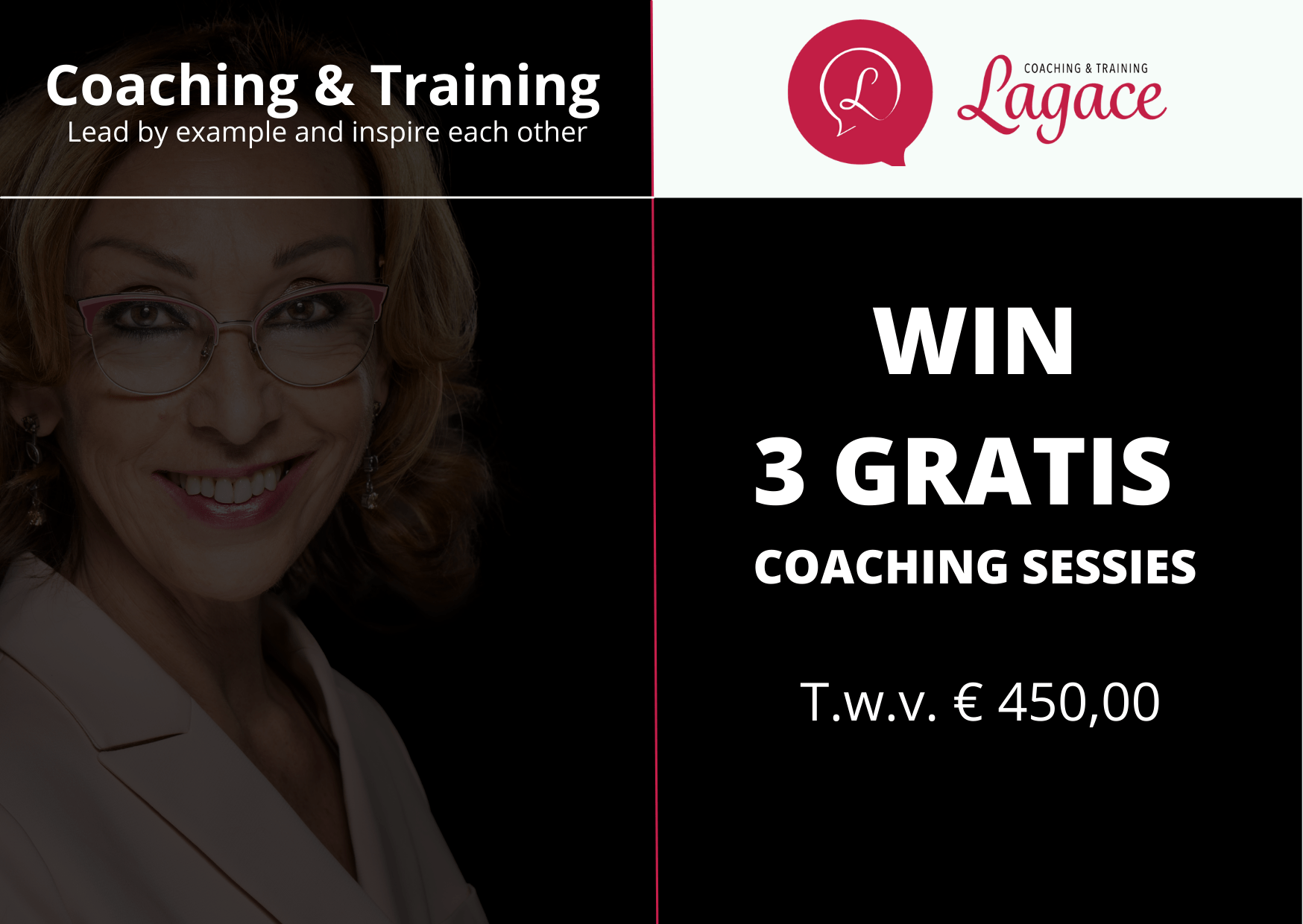 Win 3 gratis coaching sessies ter waarde van 450 euro op het Empower Women Event www.empowerwomen.nl